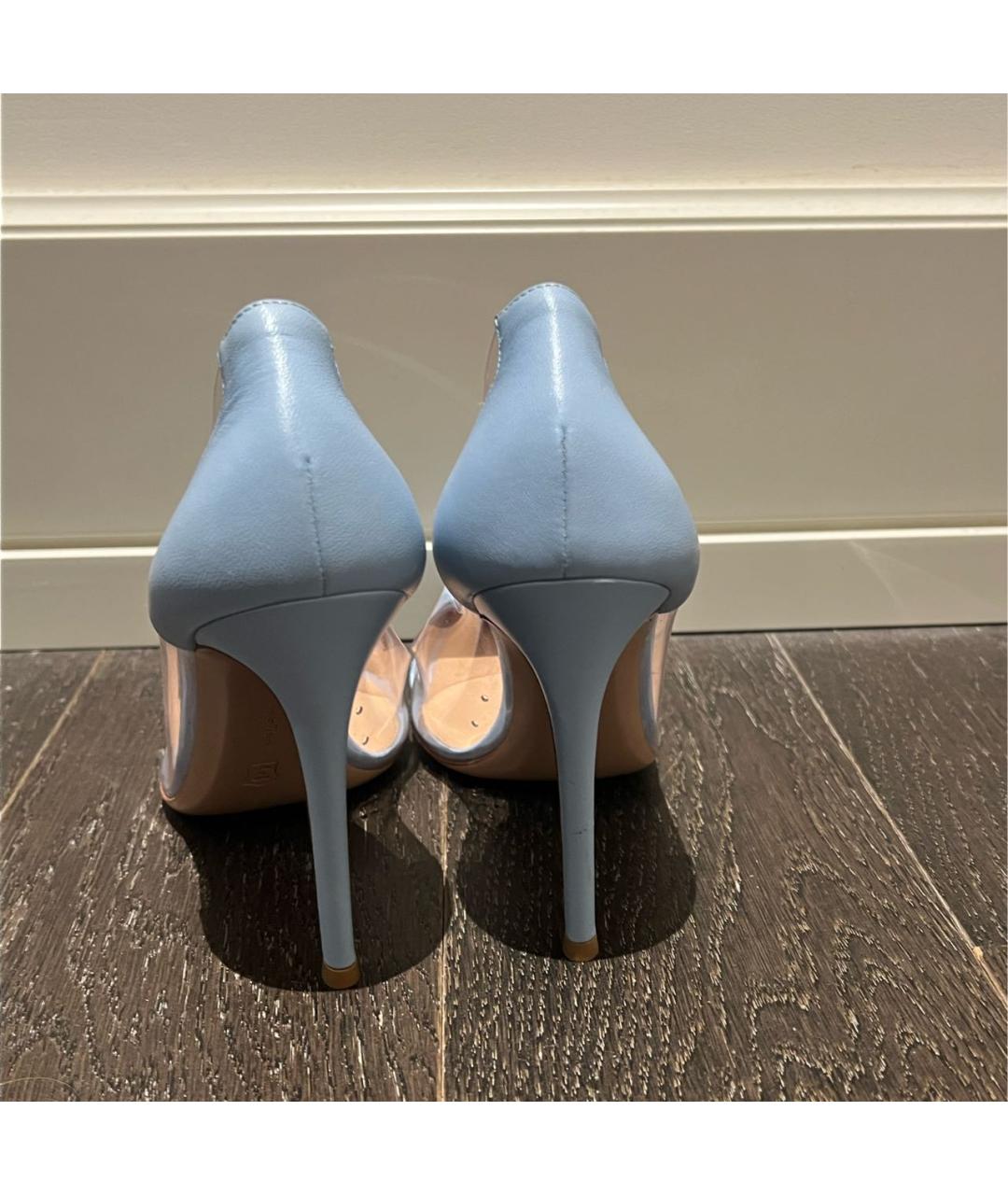 GIANVITO ROSSI Голубые туфли, фото 6