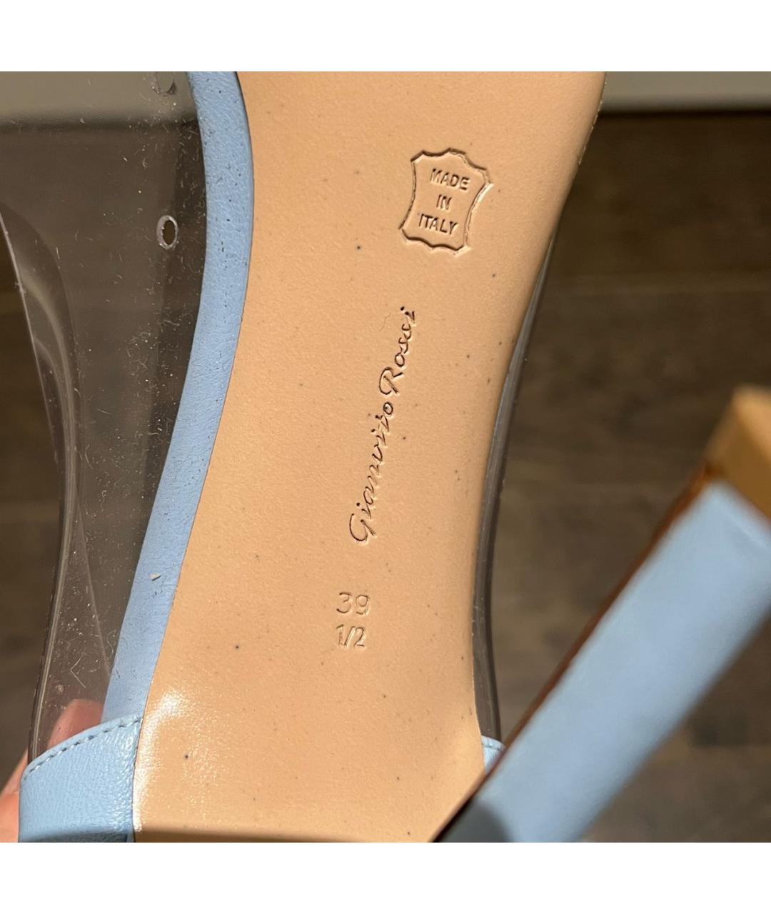 GIANVITO ROSSI Голубые туфли, фото 4
