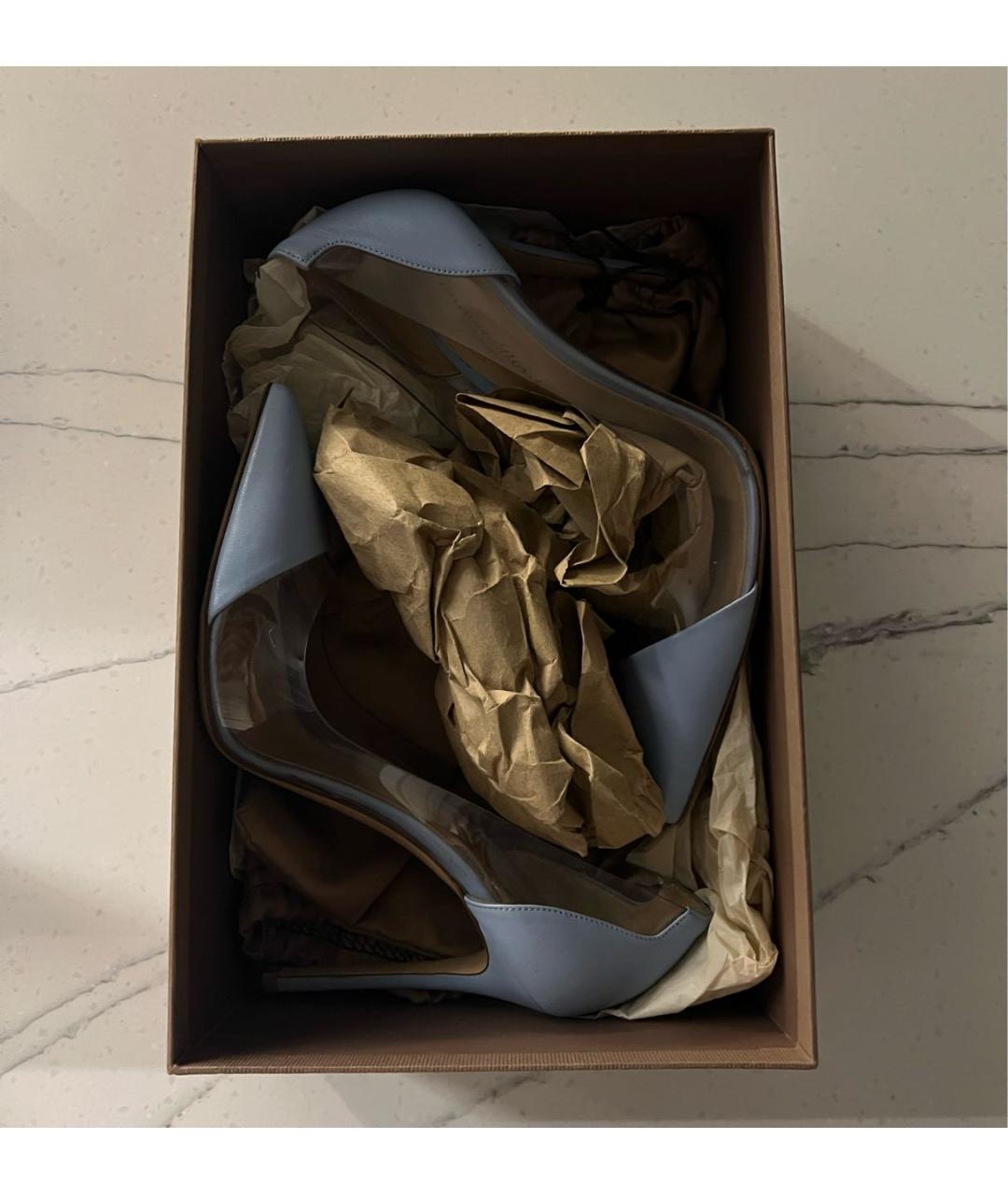 GIANVITO ROSSI Голубые туфли, фото 3