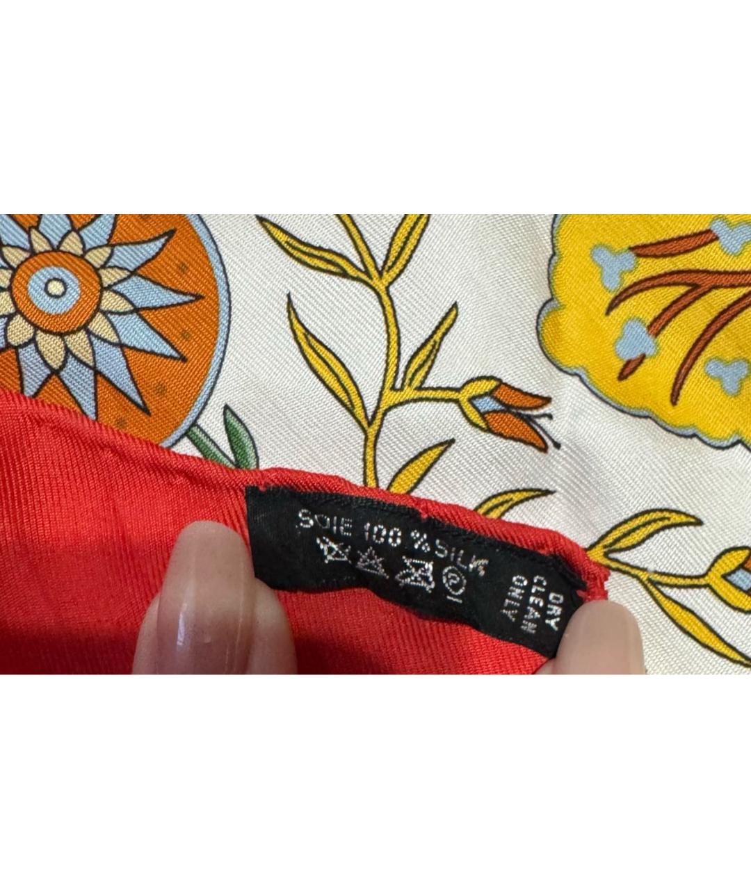 HERMES Мульти шелковый платок, фото 3