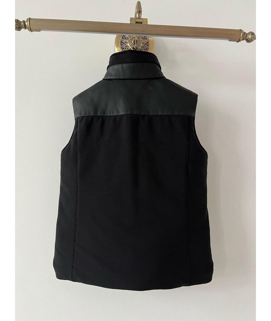 HERMES Черный полиамидовый жилет, фото 2