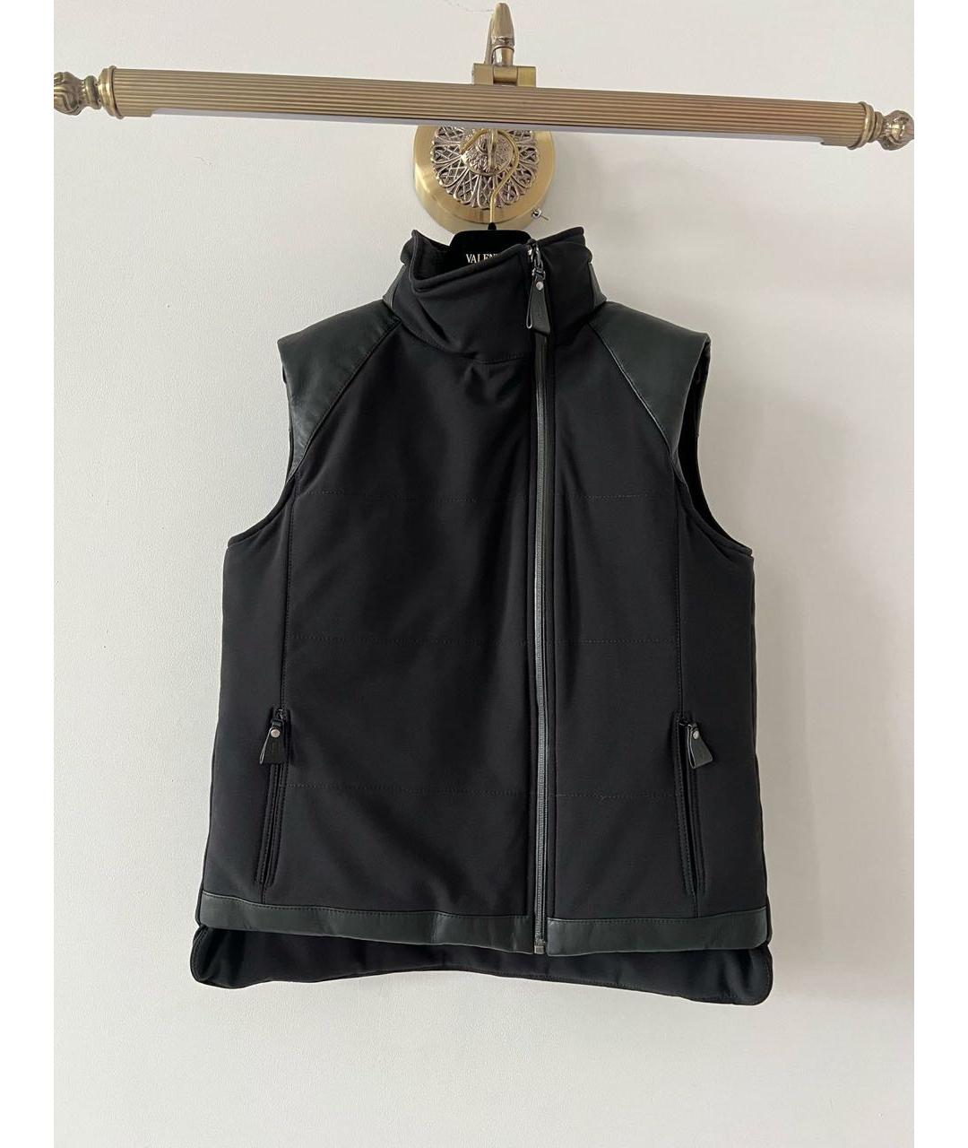 HERMES Черный полиамидовый жилет, фото 9