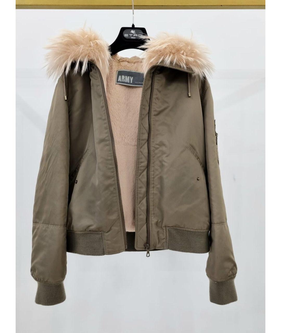 ARMY YVES SALOMON Коричневая куртка, фото 3