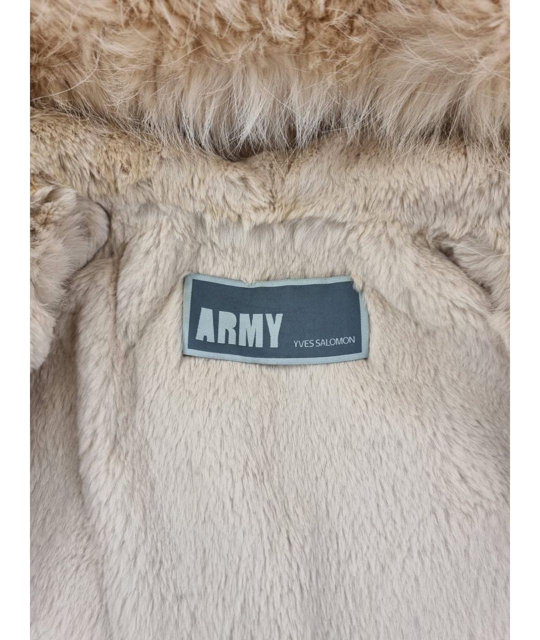 ARMY YVES SALOMON Коричневая куртка, фото 5