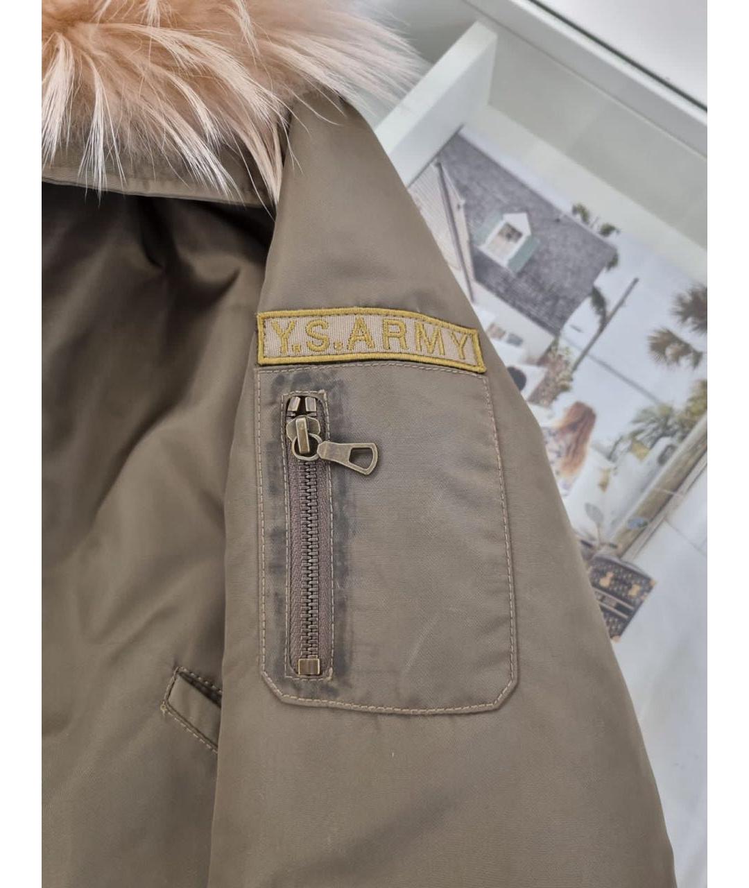 ARMY YVES SALOMON Коричневая куртка, фото 4