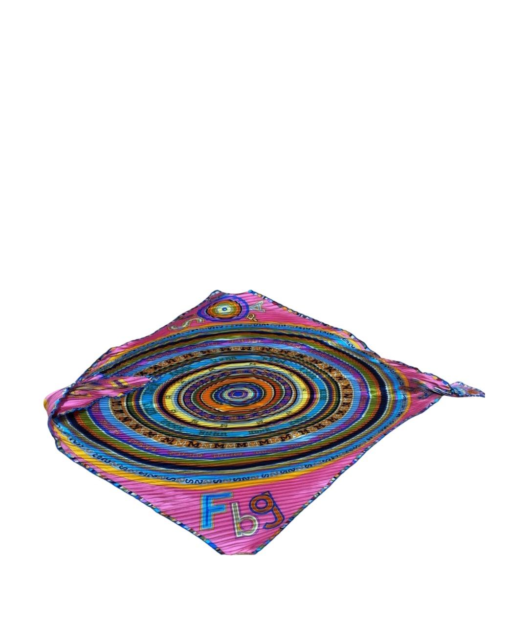 HERMES Мульти шелковый платок, фото 1