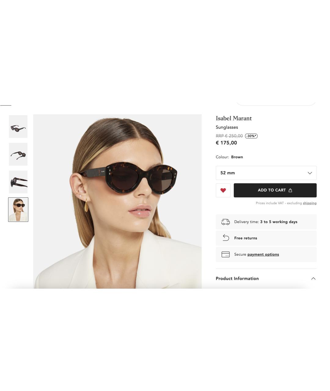 ISABEL MARANT Черные пластиковые солнцезащитные очки, фото 6