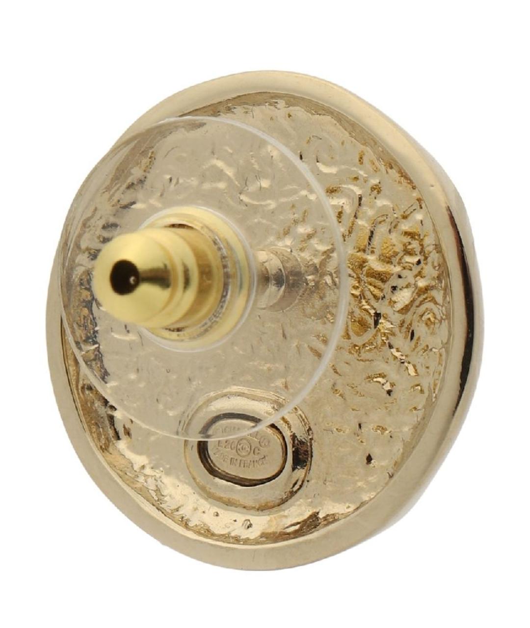 CHANEL Белые металлические серьги, фото 2