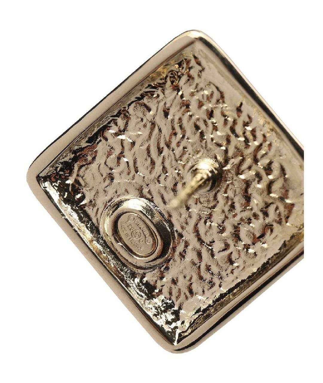 CHANEL Черные металлические серьги, фото 2