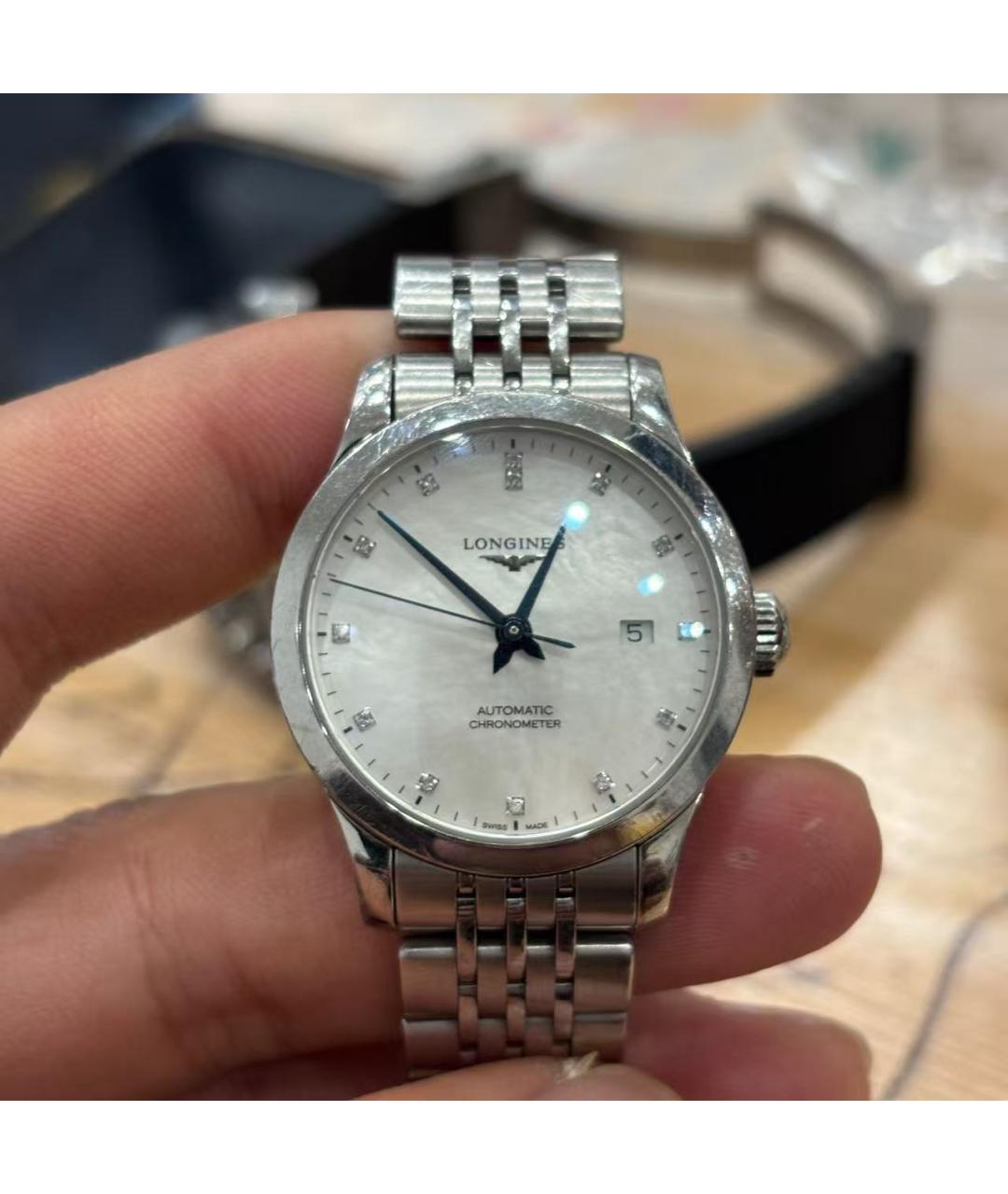 LONGINES Серебряные часы, фото 2