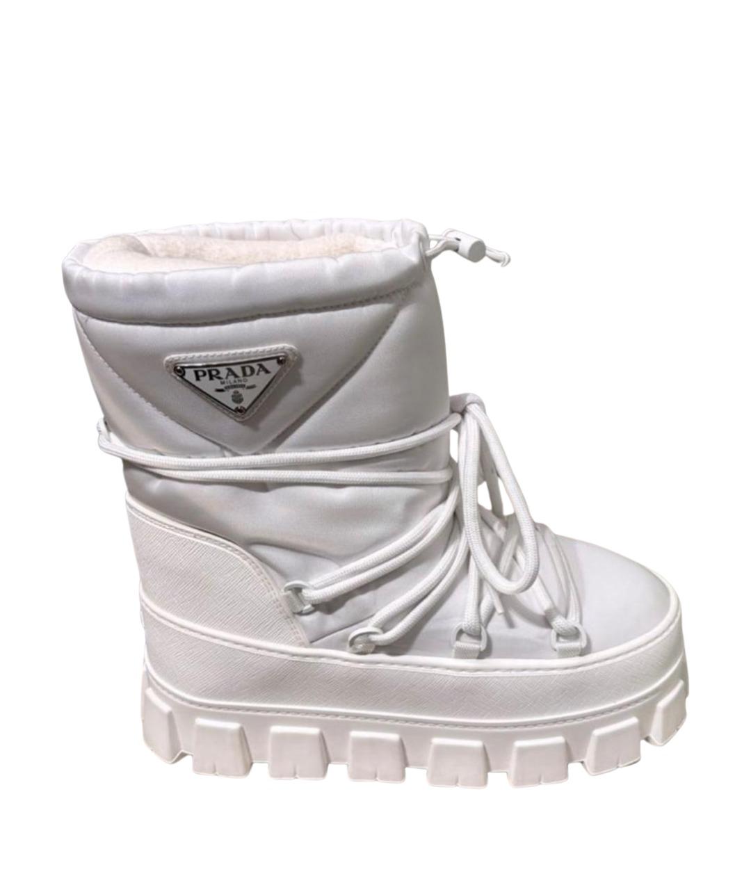 PRADA Белые неопреновые полусапоги, фото 1