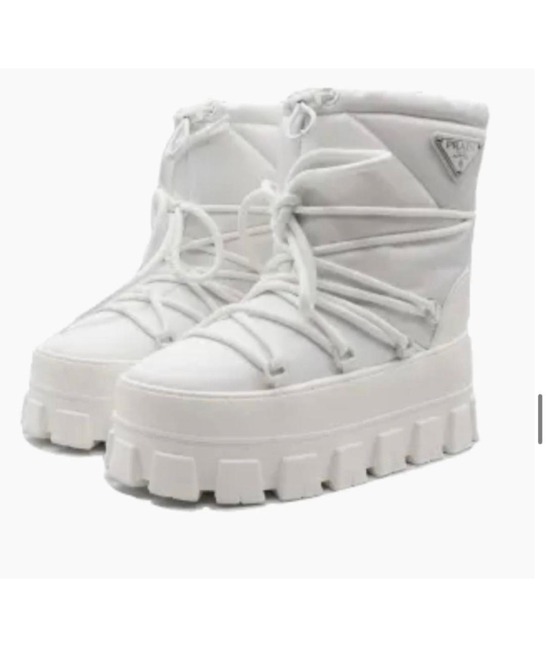 PRADA Белые неопреновые полусапоги, фото 2