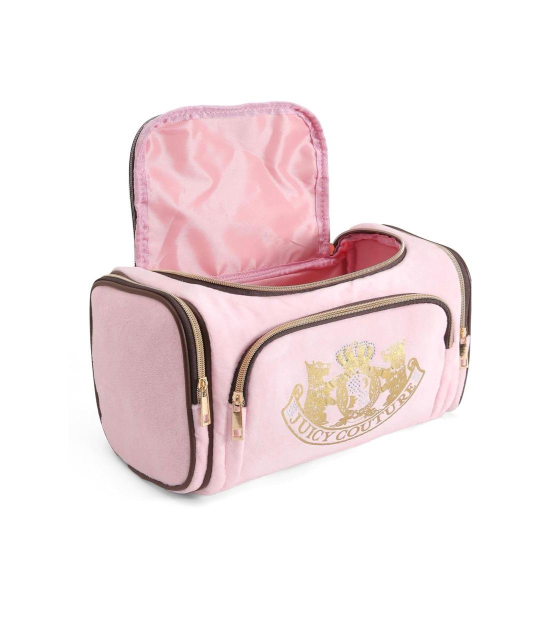 JUICY COUTURE Розовая синтетическая косметичка, фото 4