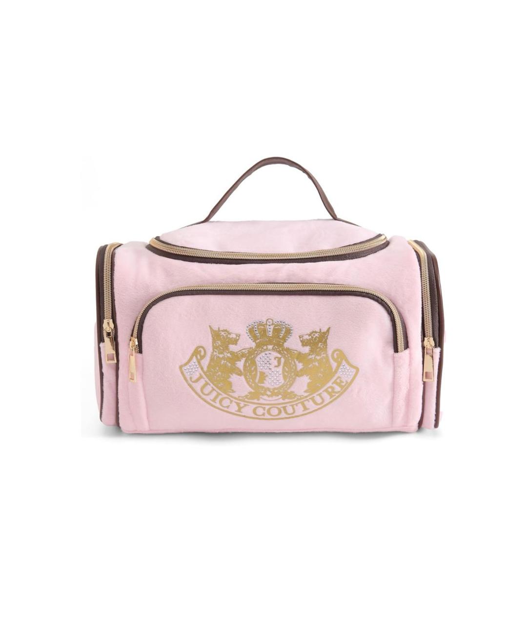 JUICY COUTURE Розовая синтетическая косметичка, фото 1