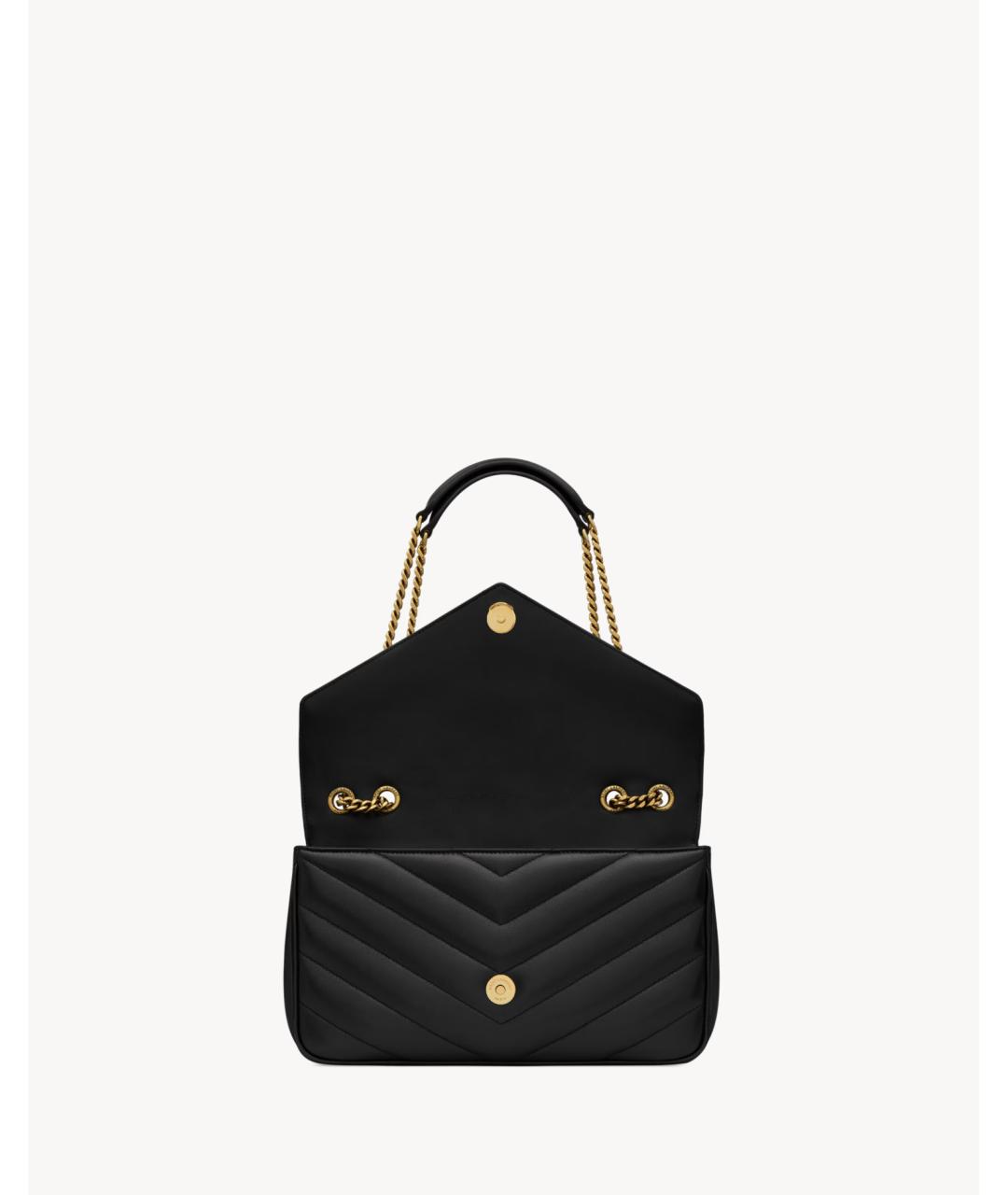 SAINT LAURENT Черная кожаная сумка через плечо, фото 5