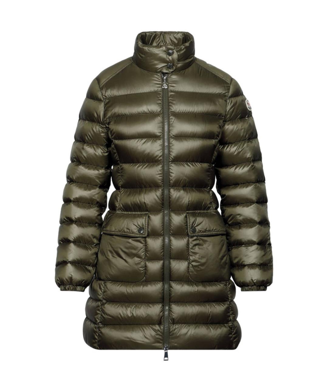 MONCLER Хаки полиамидовый пуховик, фото 3