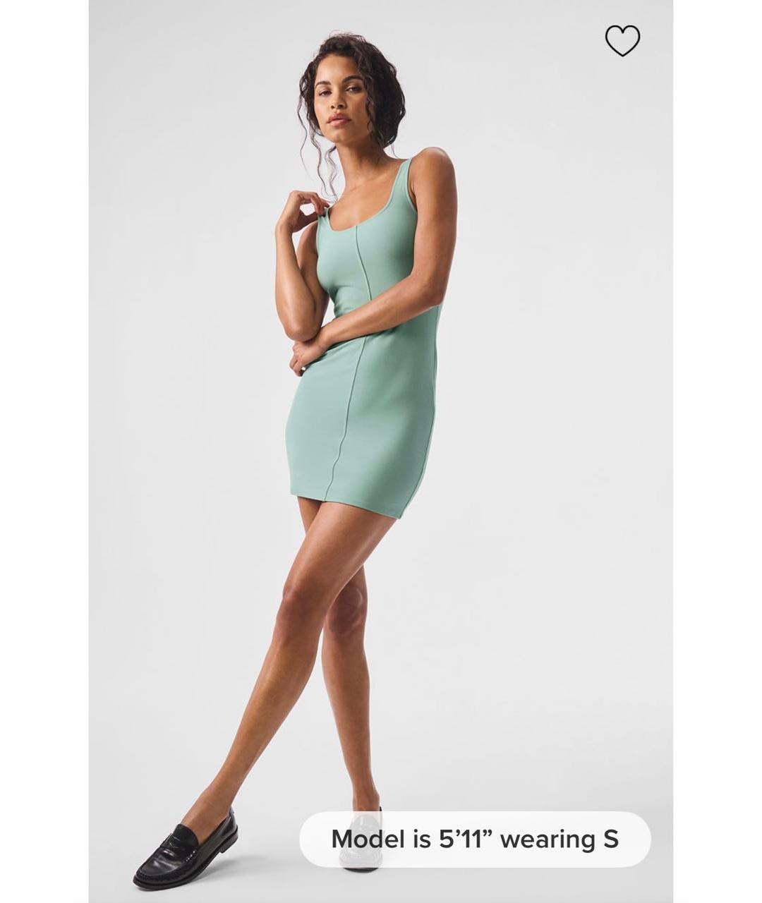 ALO YOGA Зеленые полиэстеровое повседневное платье, фото 3