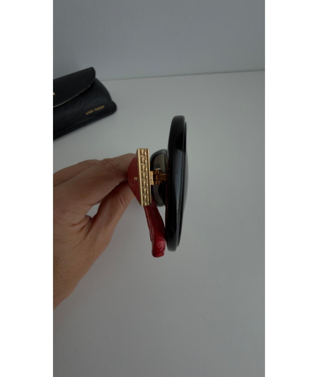 LINDA FARROW Красные пластиковые солнцезащитные очки, фото 3