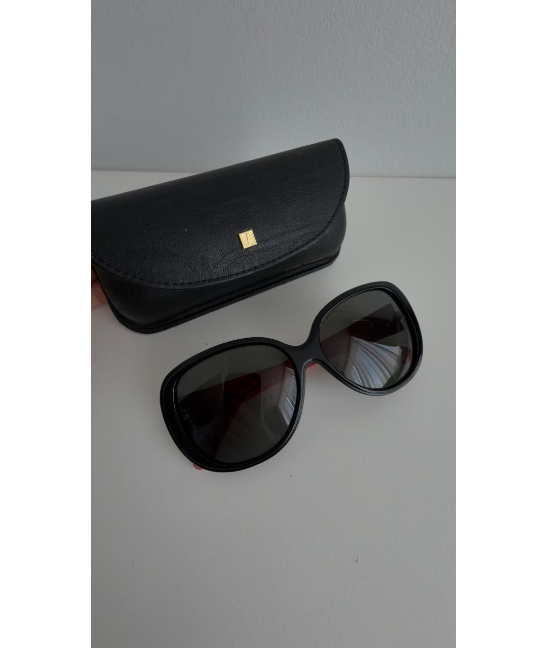 LINDA FARROW Красные пластиковые солнцезащитные очки, фото 10