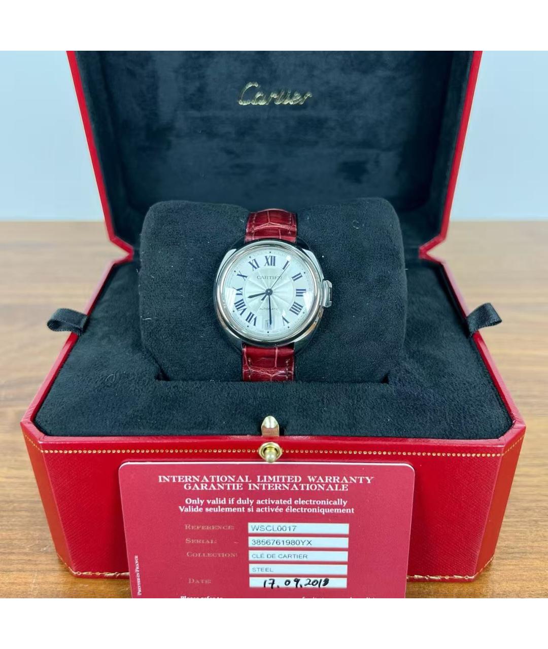 CARTIER Серебряные часы, фото 3