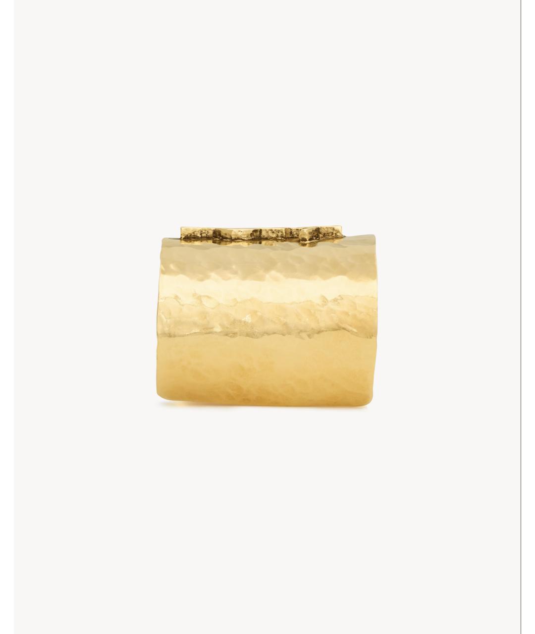 SAINT LAURENT Золотой латунный браслет, фото 3