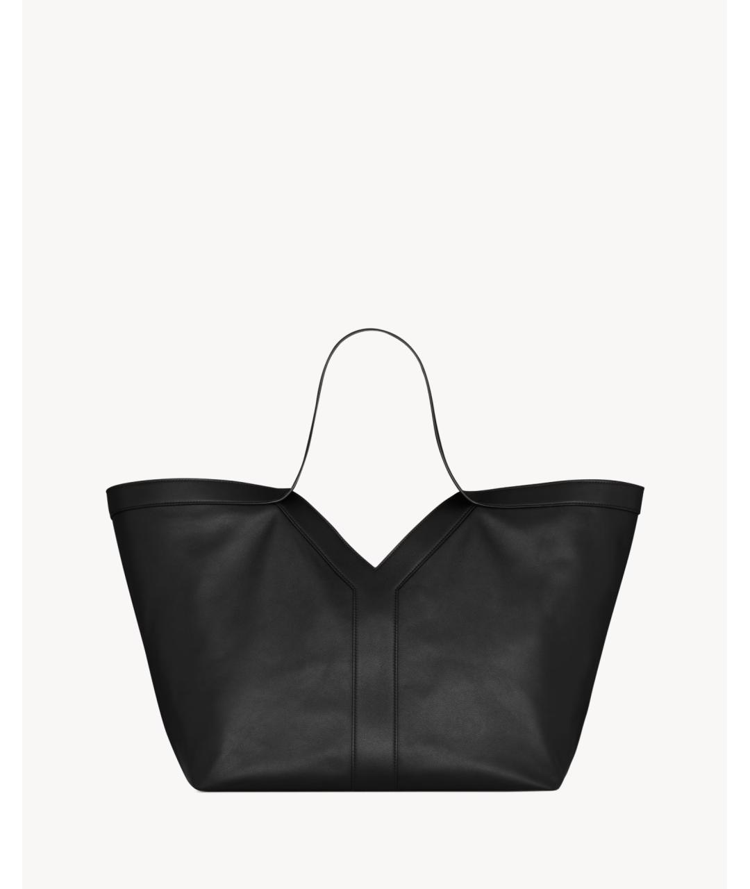 SAINT LAURENT Черная сумка тоут, фото 3