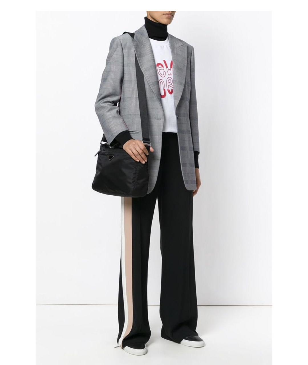 PRADA Черная тканевая сумка на плечо, фото 2