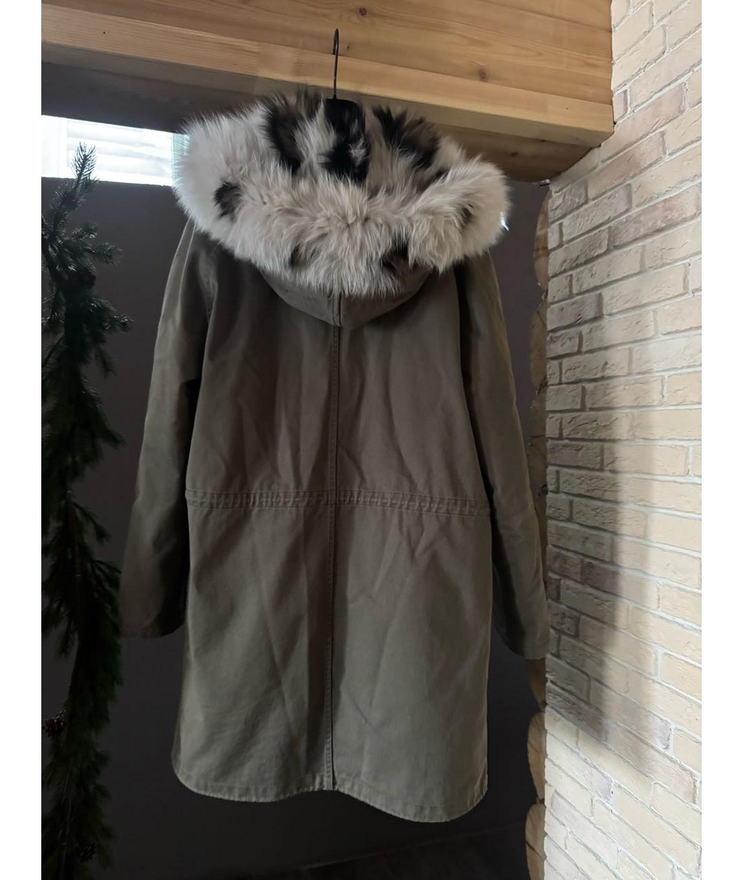 ARMY YVES SALOMON Хаки хлопковая парка, фото 2