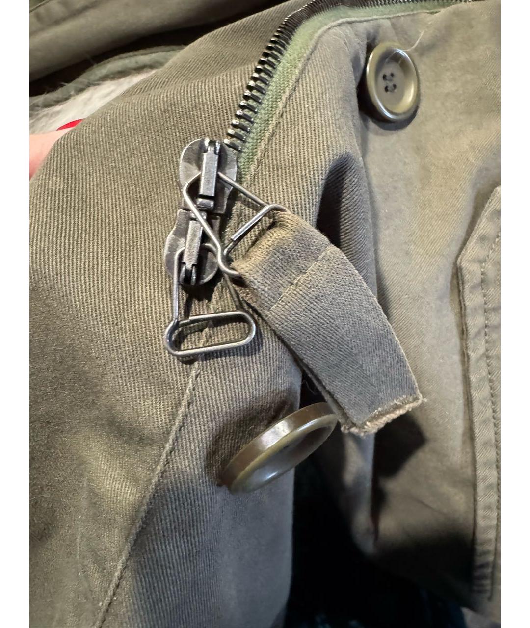 ARMY YVES SALOMON Хаки хлопковая парка, фото 5