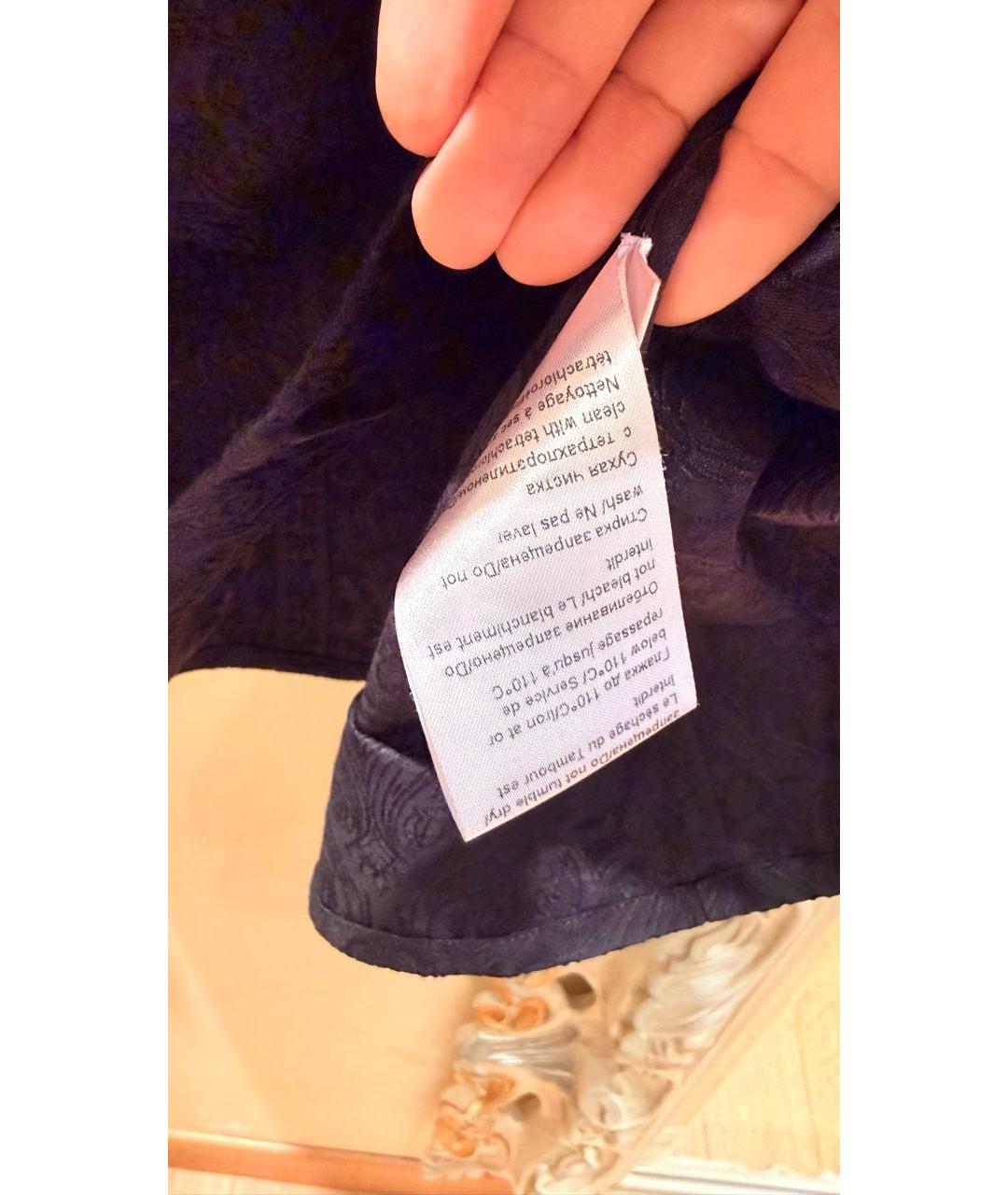 ULYANA SERGEENKO Черное шелковое коктейльное платье, фото 5