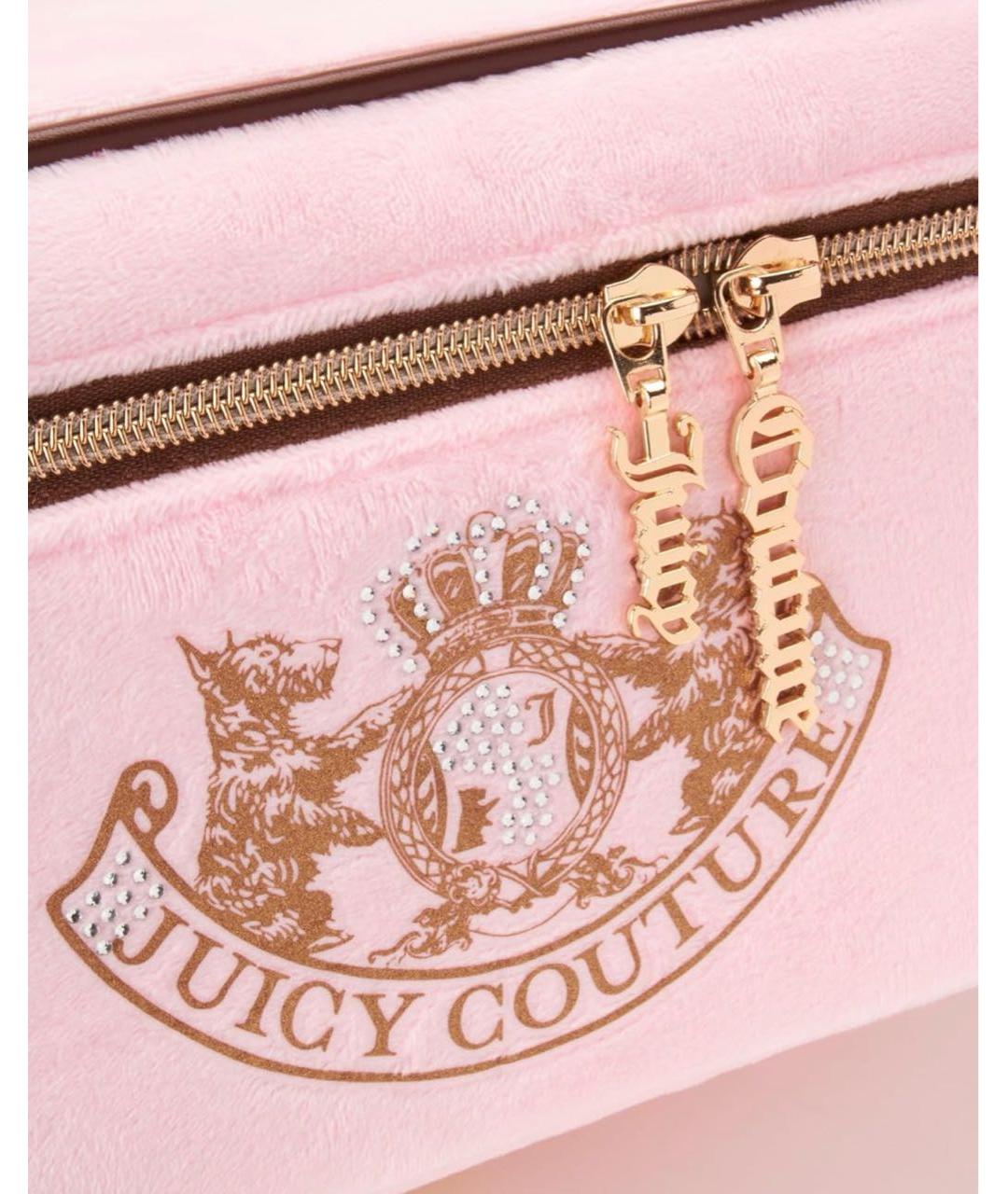 JUICY COUTURE Розовая синтетическая косметичка, фото 3