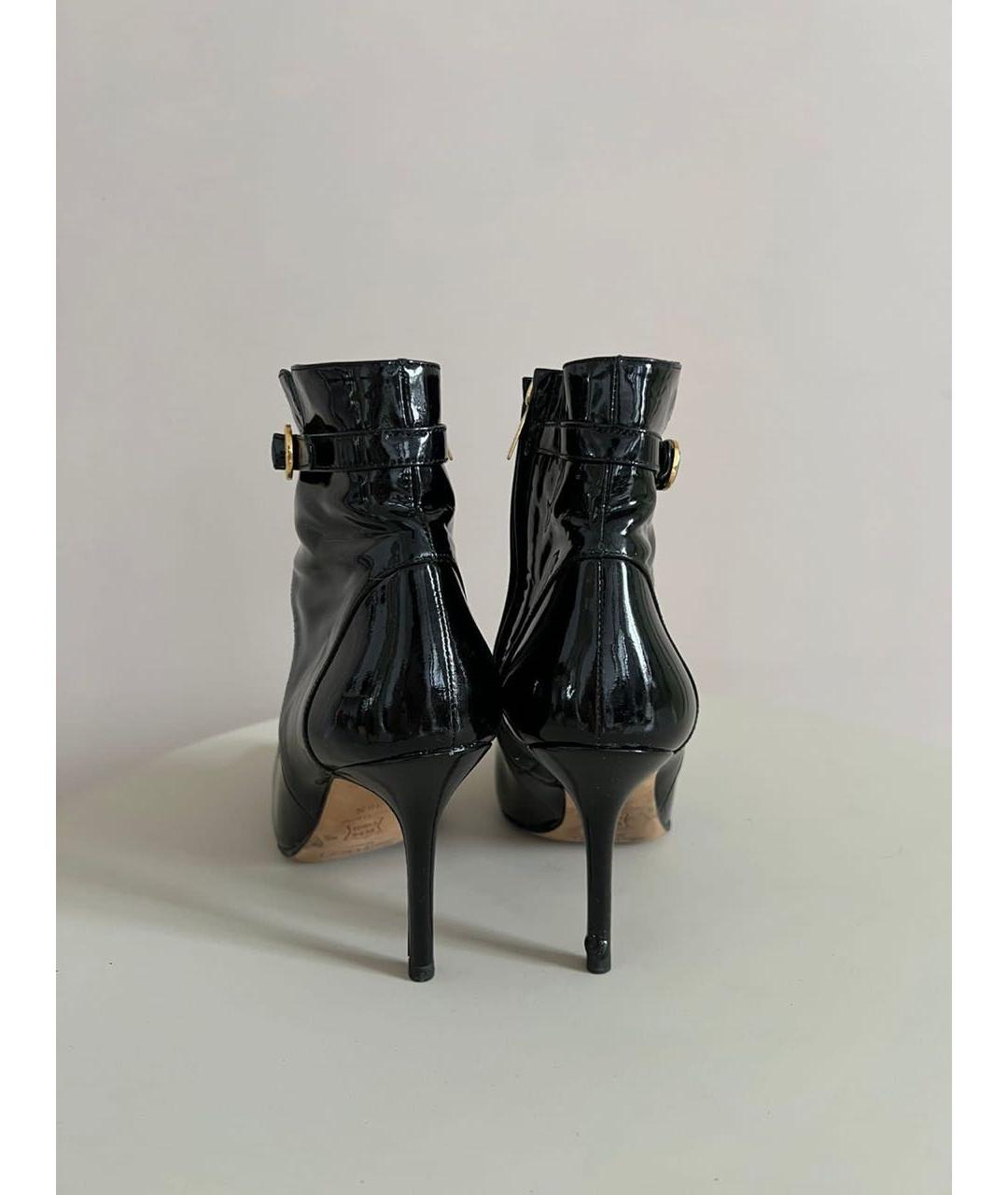 JIMMY CHOO Черные ботильоны из лакированной кожи, фото 2