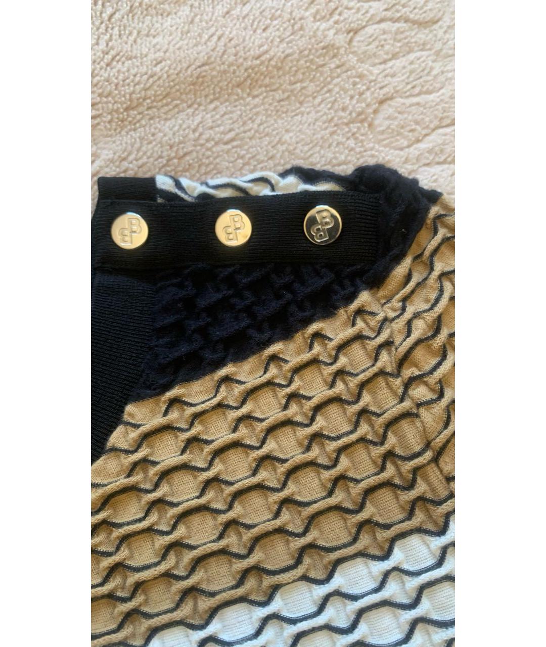 HUGO BOSS Мульти хлопко-эластановое повседневное платье, фото 2