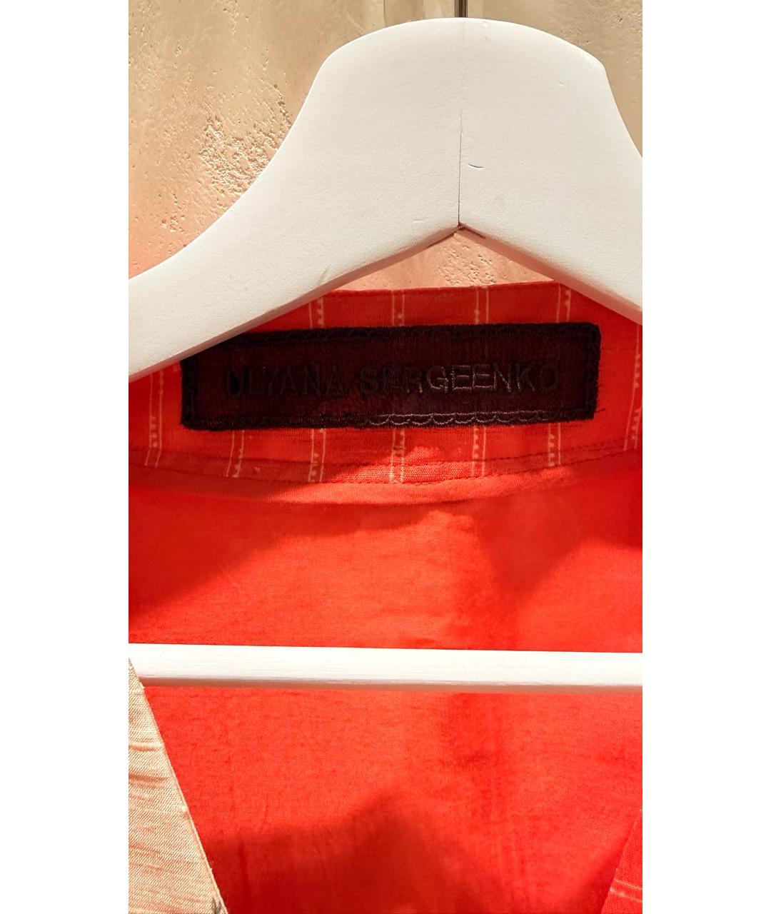 ULYANA SERGEENKO Мульти шелковое повседневное платье, фото 3