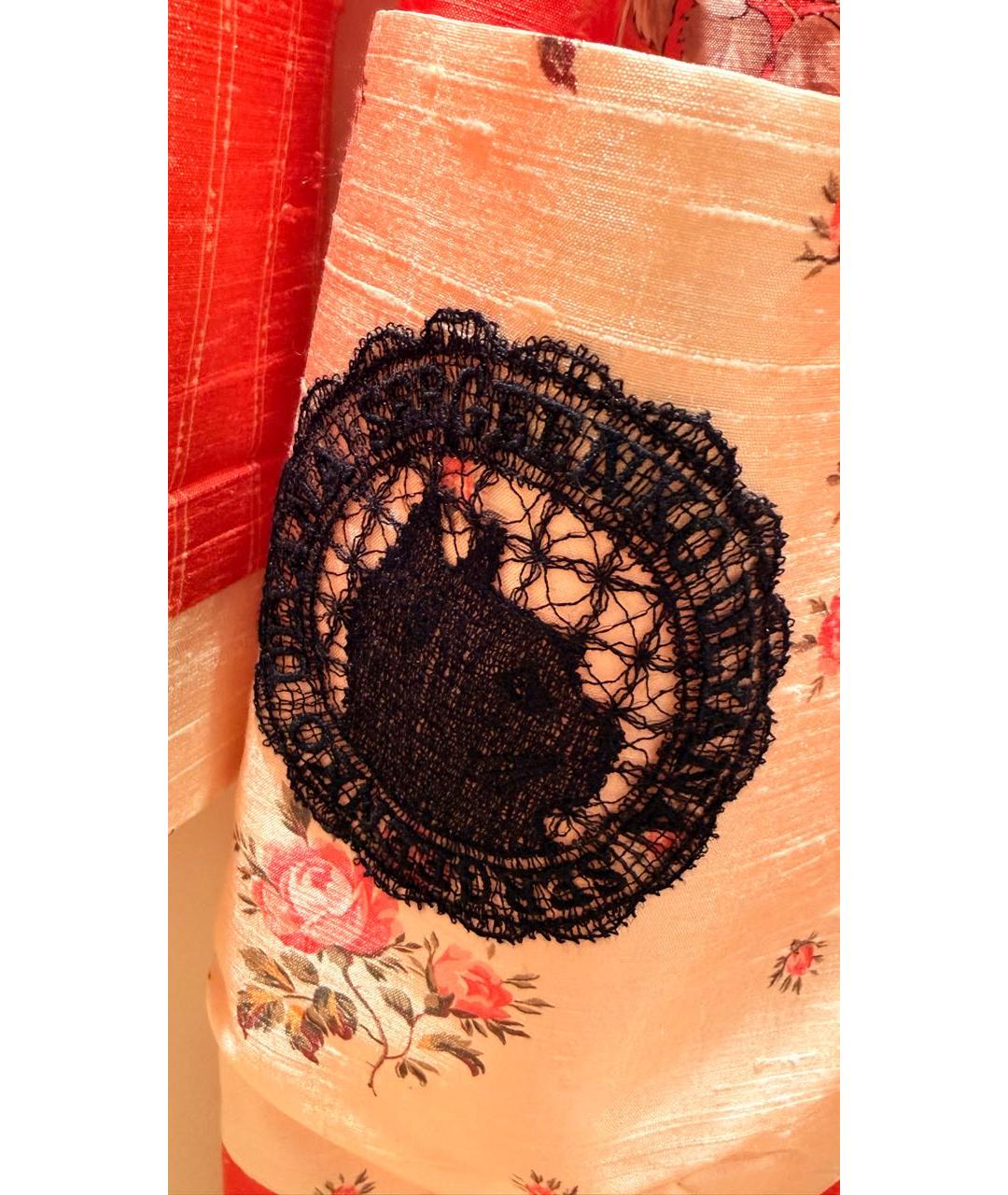 ULYANA SERGEENKO Мульти шелковое повседневное платье, фото 4