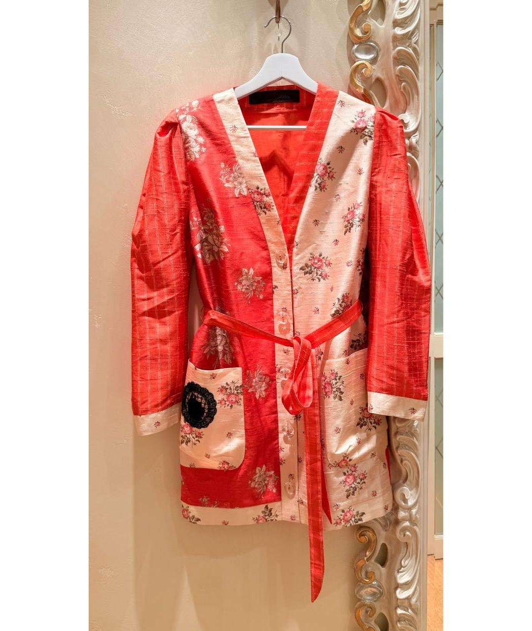 ULYANA SERGEENKO Мульти шелковое повседневное платье, фото 7