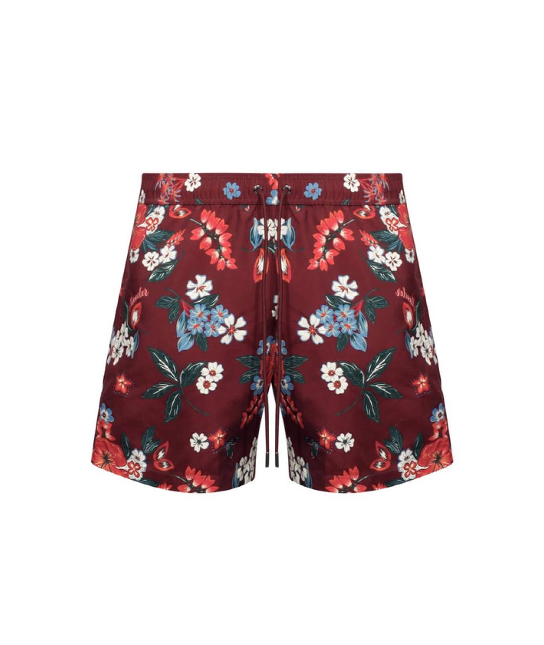 MONCLER Бордовые шорты, фото 3