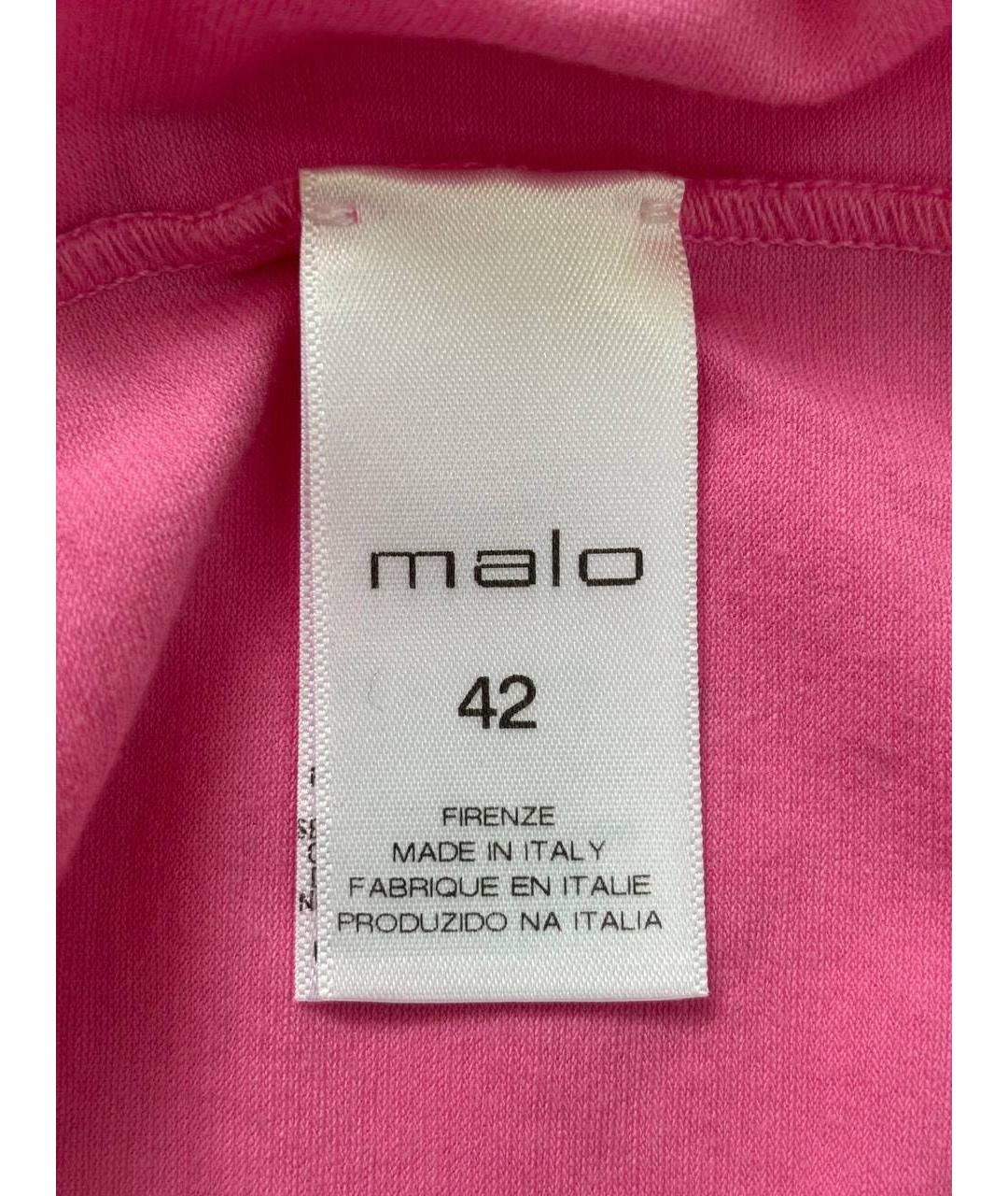 MALO Розовая хлопковая футболка, фото 4