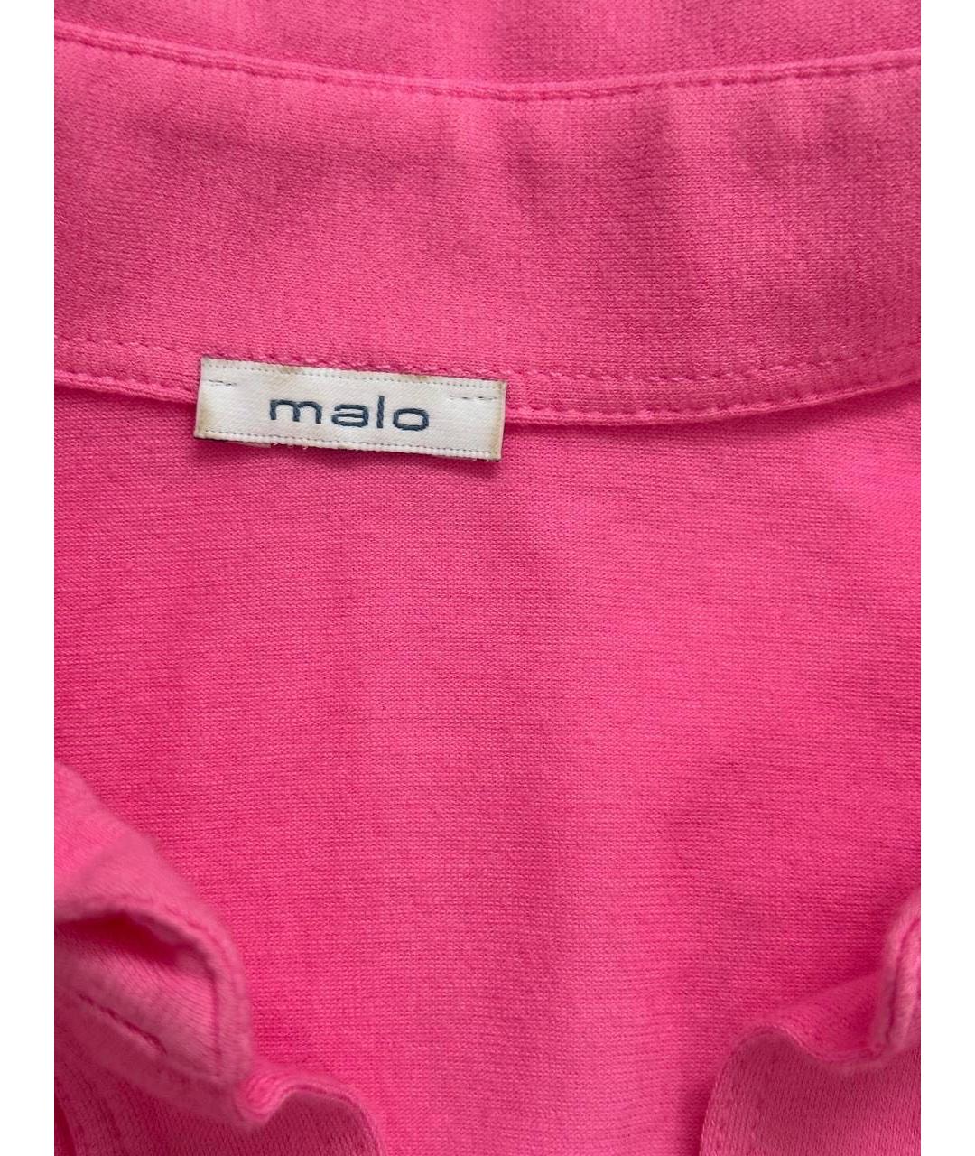 MALO Розовая хлопковая футболка, фото 3