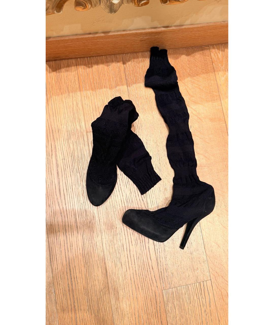 ERMANNO SCERVINO Черные замшевые туфли, фото 2