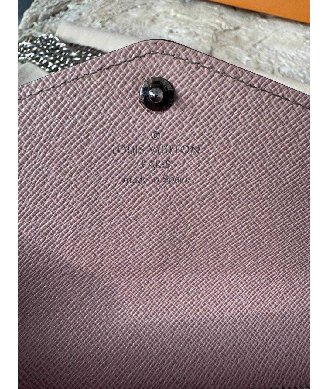 LOUIS VUITTON Розовая кожаная сумка через плечо, фото 8