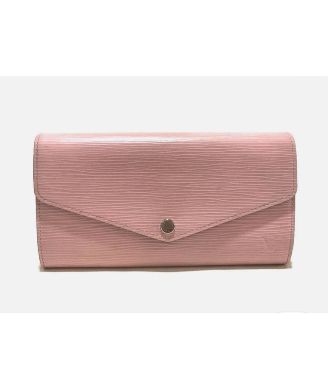 LOUIS VUITTON Розовая кожаная сумка через плечо, фото 9