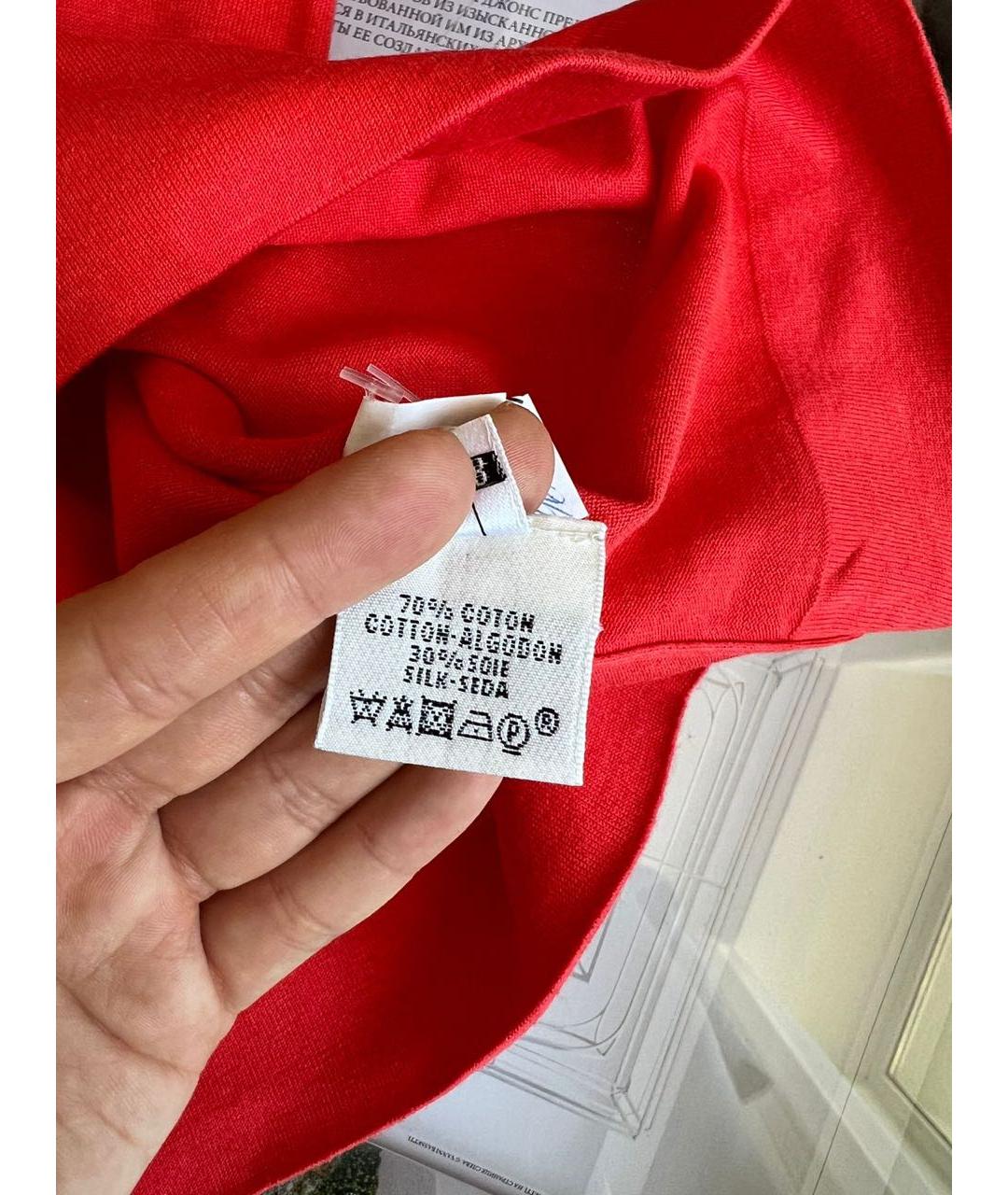 HERMES Красный хлопковый джемпер / свитер, фото 6