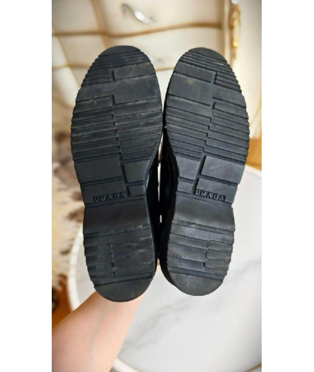 PRADA Черные ботинки из лакированной кожи, фото 6