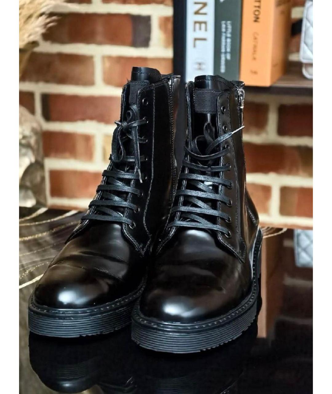 PRADA Черные ботинки из лакированной кожи, фото 5