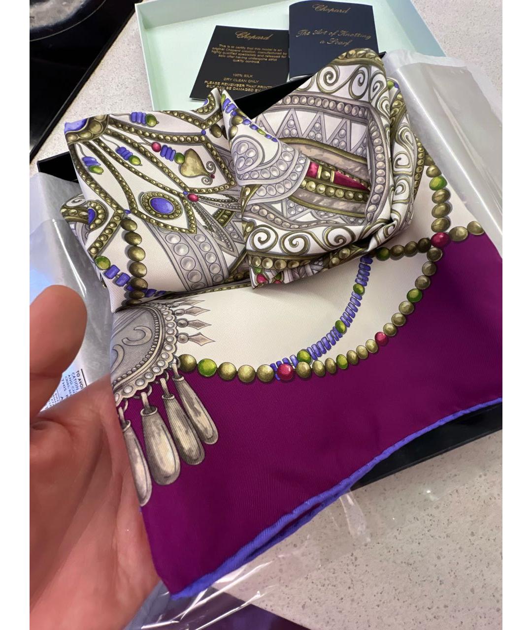 CHOPARD Мульти шелковый платок, фото 6