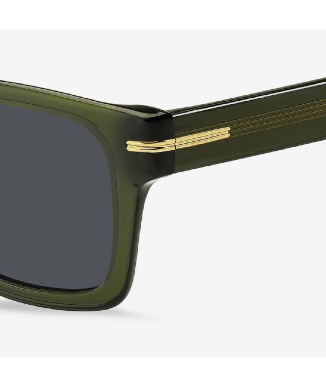HUGO BOSS Зеленые пластиковые солнцезащитные очки, фото 2