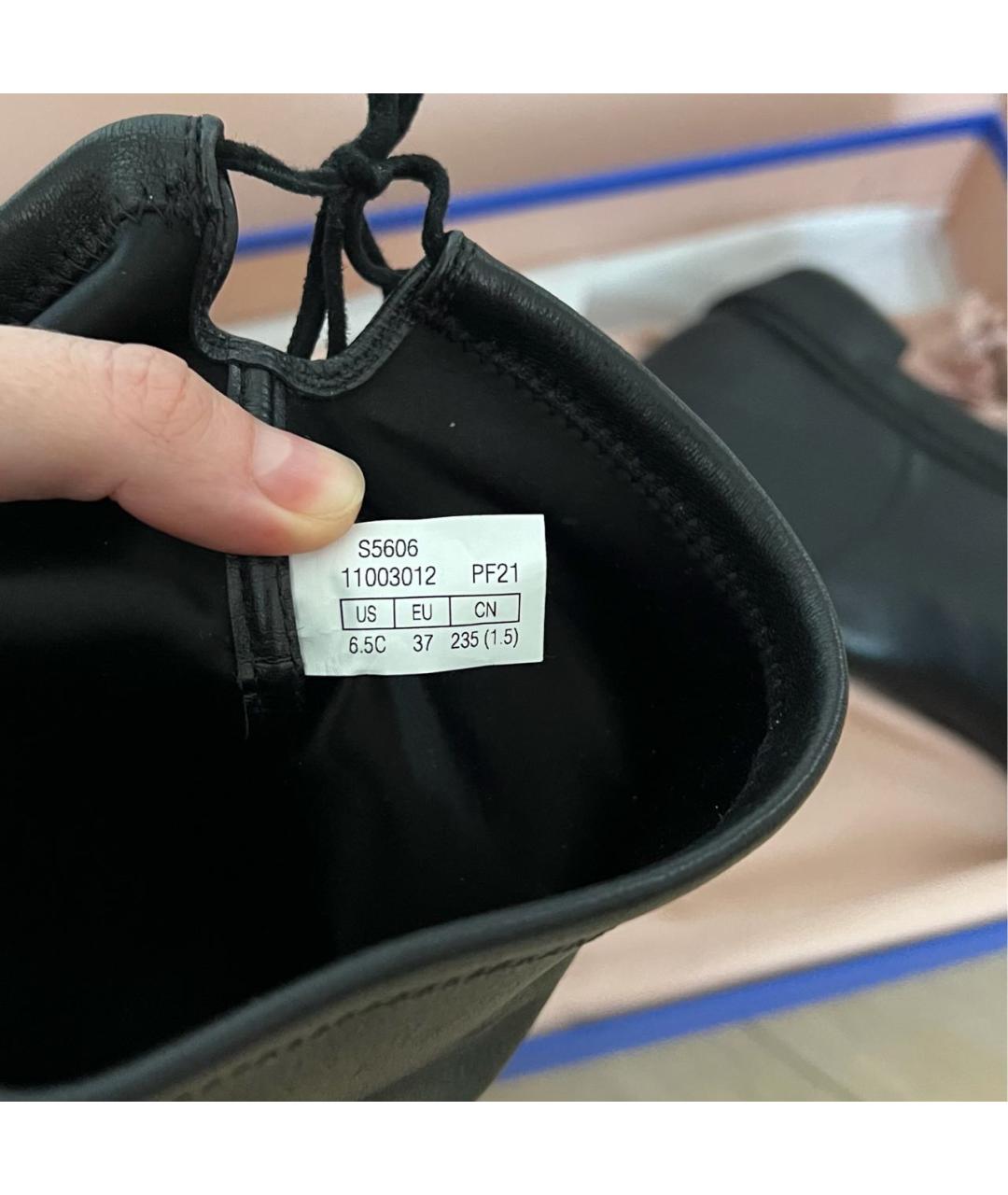 STUART WEITZMAN Черные кожаные ботфорты, фото 7