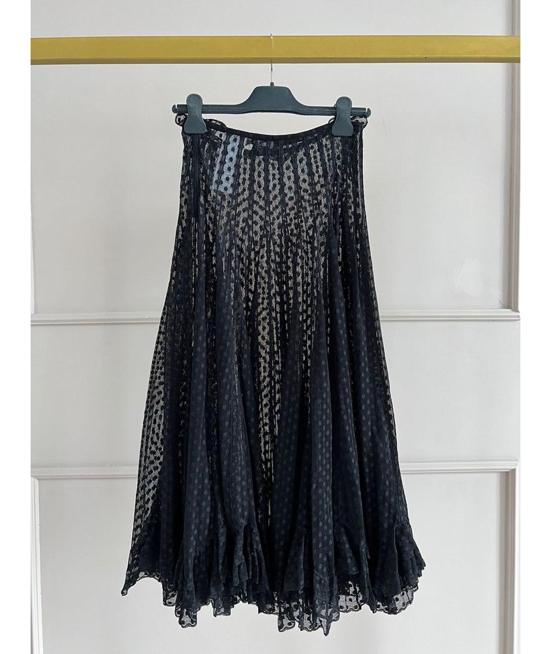 CHRISTIAN DIOR Черная юбка макси, фото 2