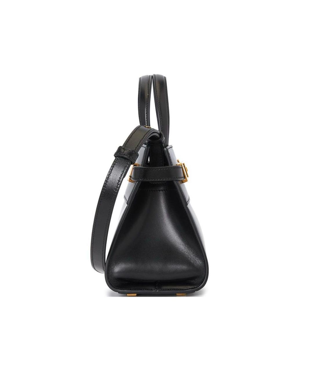 SAINT LAURENT Черная кожаная сумка через плечо, фото 4